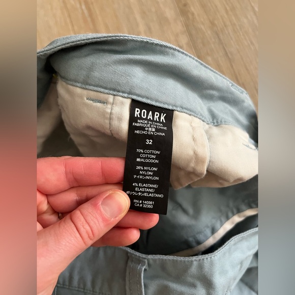 Roark Men’s Porter Short 3.0 Agave Blue Cotton/Nylon - Size 32 - Picture 4 of 7